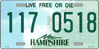 NH license plate 1170518