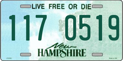 NH license plate 1170519