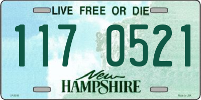 NH license plate 1170521