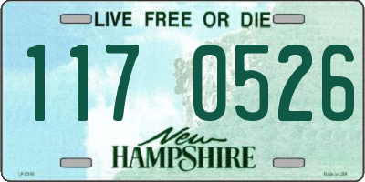 NH license plate 1170526