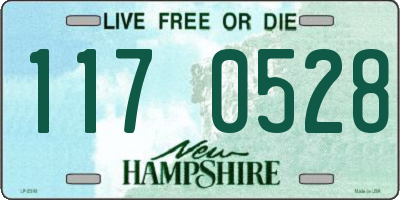 NH license plate 1170528
