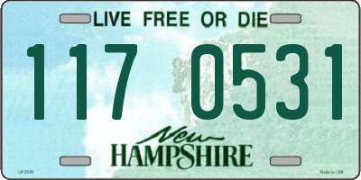NH license plate 1170531