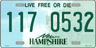 NH license plate 1170532