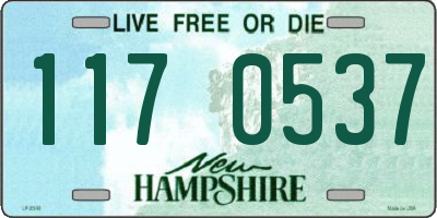 NH license plate 1170537