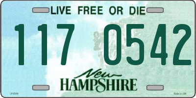 NH license plate 1170542