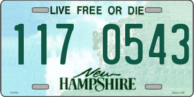 NH license plate 1170543