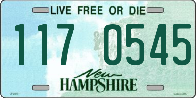 NH license plate 1170545