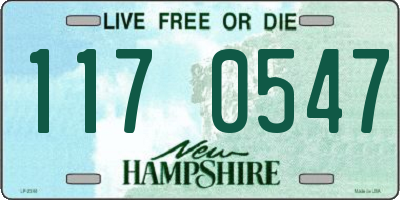 NH license plate 1170547