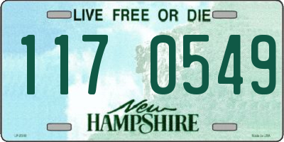 NH license plate 1170549
