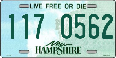 NH license plate 1170562