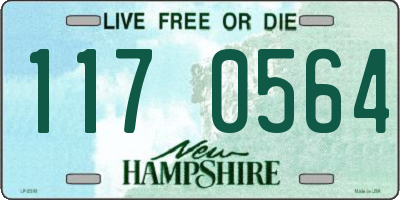 NH license plate 1170564
