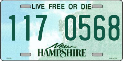 NH license plate 1170568