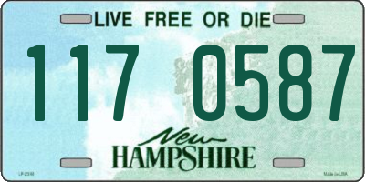 NH license plate 1170587