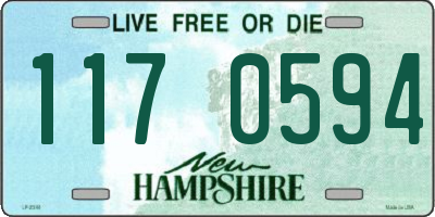 NH license plate 1170594