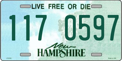 NH license plate 1170597