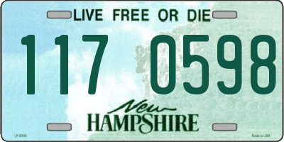 NH license plate 1170598