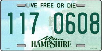 NH license plate 1170608