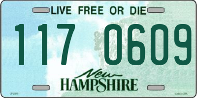 NH license plate 1170609