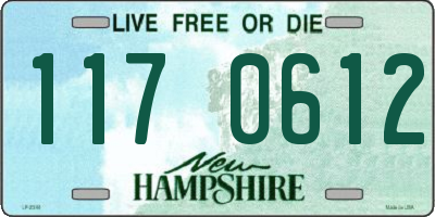 NH license plate 1170612