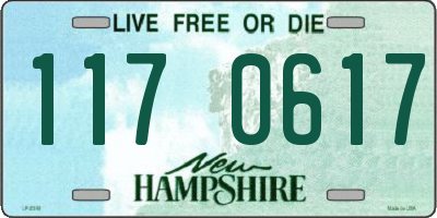 NH license plate 1170617