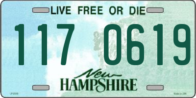 NH license plate 1170619