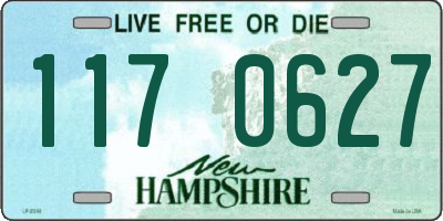 NH license plate 1170627