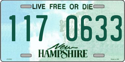 NH license plate 1170633
