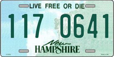 NH license plate 1170641