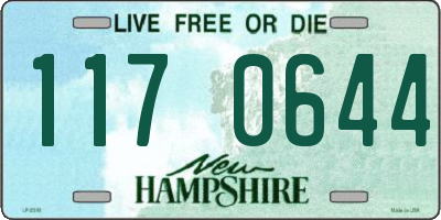 NH license plate 1170644