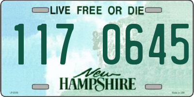 NH license plate 1170645