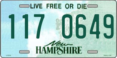 NH license plate 1170649