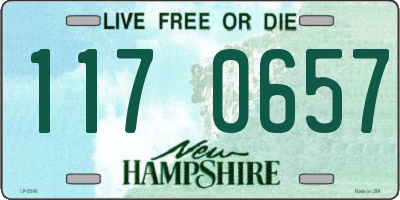 NH license plate 1170657