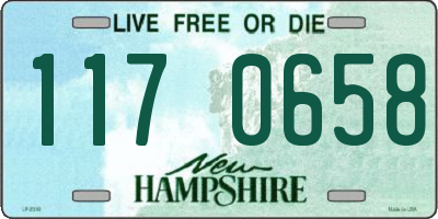 NH license plate 1170658