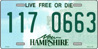 NH license plate 1170663