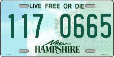 NH license plate 1170665