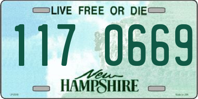 NH license plate 1170669