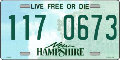 NH license plate 1170673