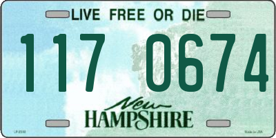 NH license plate 1170674