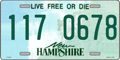 NH license plate 1170678