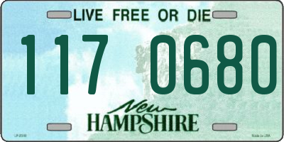 NH license plate 1170680
