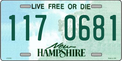NH license plate 1170681