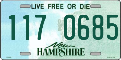 NH license plate 1170685