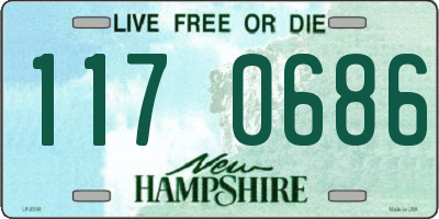 NH license plate 1170686