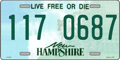 NH license plate 1170687