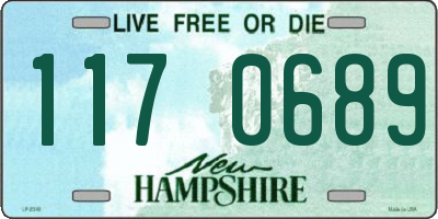 NH license plate 1170689