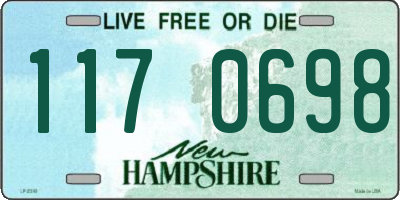 NH license plate 1170698