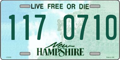 NH license plate 1170710