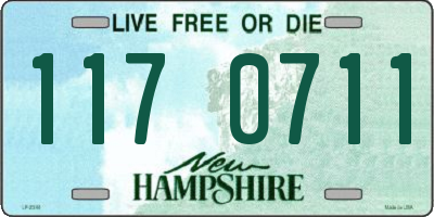 NH license plate 1170711