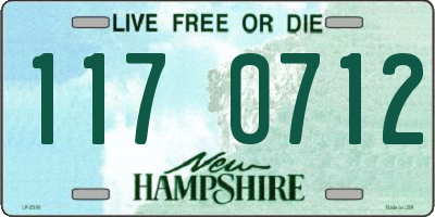 NH license plate 1170712
