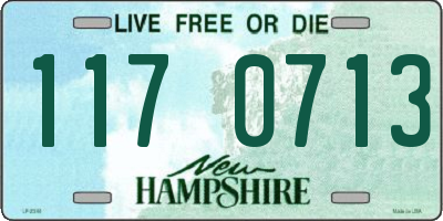 NH license plate 1170713